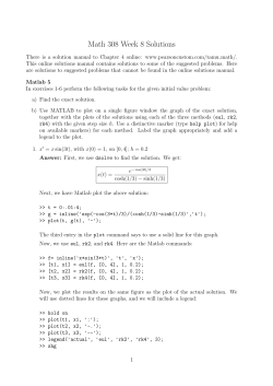 Math 308 Week 8 Solutions