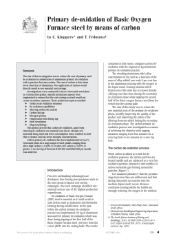 Primary de-oxidation of Basic Oxygen Furnace steel by