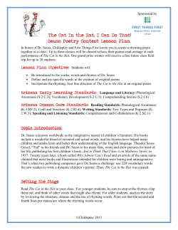 The Cat In the Hat, I Can Do That! Seuss Poetry Contest