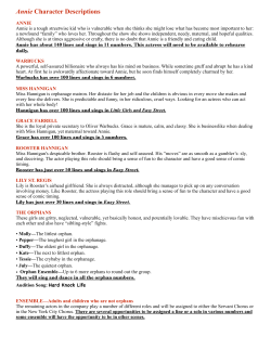 Annie Character List