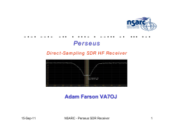 Perseus Direct-Sampling HF Receiver