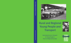 rural and regional young people and transport