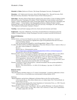 Elizabeth A. Fisher - The George Washington University