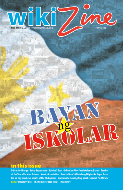 in this issue - Wikipilipinas