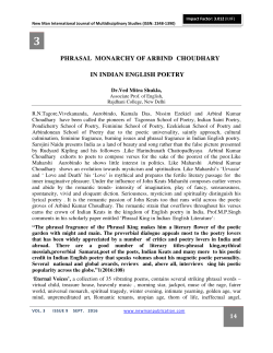 14 phrasal monarchy of arbind choudhary in indian english poetry