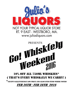 10% OFF ALL 750ml WHISKIES