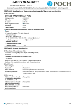SAFETY DATA SHEET
