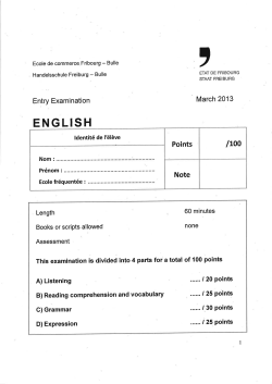 ENG LISH - Etat de Fribourg