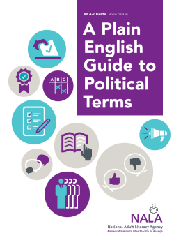 A Plain English Guide to Political Terms