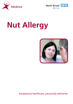 Nut Allergy - North Bristol NHS Trust