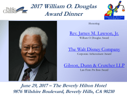 2017 William O. Douglas Award Dinner