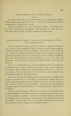Proceedings of the Indiana Academy of Science