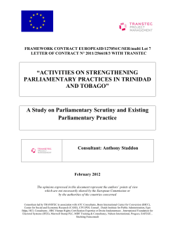 activities on strengthening parliamentary practices
