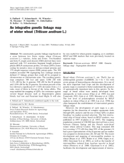 An integrative genetic linkage map of winter wheat (Triticum