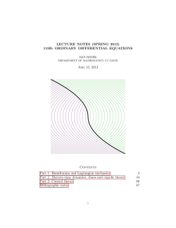 MAT 119B - Ordinary Differential Equations