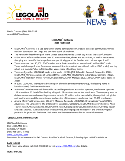 LEGOLAND Fact Sheet