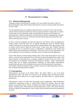17. Thermoelectric Cooling