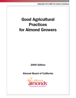 Good Agricultural Practices for Almond Growers