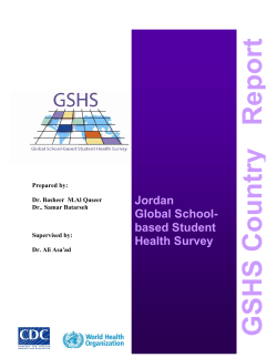Jordan Global School- based Student Health Survey