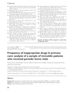 Frequency of inappropriate drugs in primary care