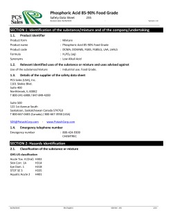 Phosphoric Acid 85-90% Food Grade