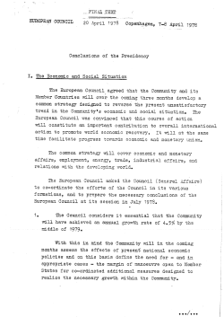 European Council`s Declaration on Democracy