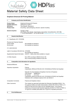 Material Safety Data Sheet