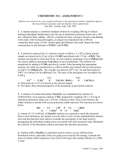 CHEMISTRY 311
