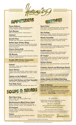 Papas Rellenos Pork Morsels Calamari Spanish Pizza Buffalo Style