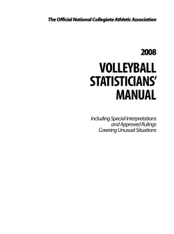 NCAA VB Stats Manual