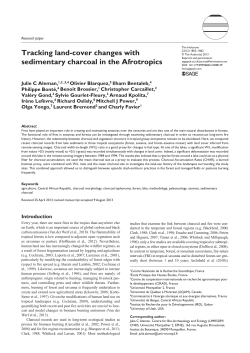 Tracking land-cover changes with sedimentary charcoal in the