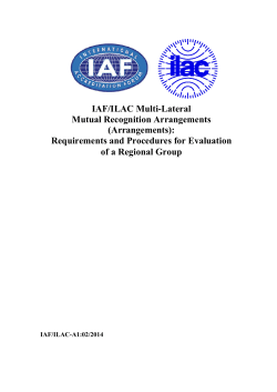 IAF/ILAC A1 - International Accreditation Forum
