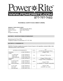 material safety data sheet (msds)