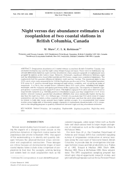 Night versus day abundance estimates of