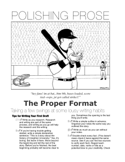 Polishing prose for sportswriters