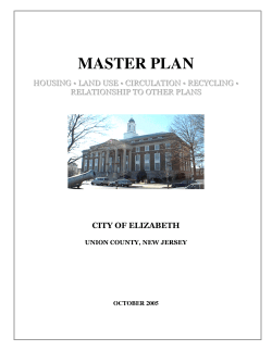 master plan - City of Elizabeth