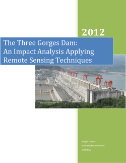 The Three Gorges Dam: An Impact Analysis