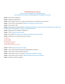 Flag Opening Ceremony