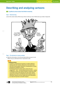 Describing and analyzing cartoons