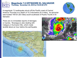 Magnitude 7.0 OFFSHORE EL SALVADOR
