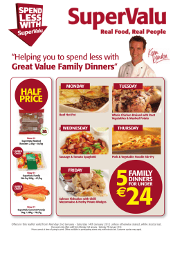 half price - SuperValu