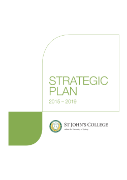 strategic plan - St John`s College