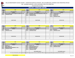 dallas independent school district | operation services division