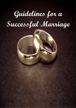 Guidelines for a Successful Marriage