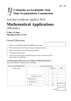 Mathematical Applications