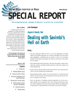 Angola`s Deadly War Dealing with Savimbi`s Hell on Earth