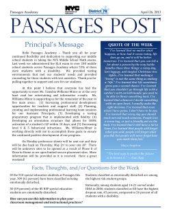 Passages Post - SCO Family of Services