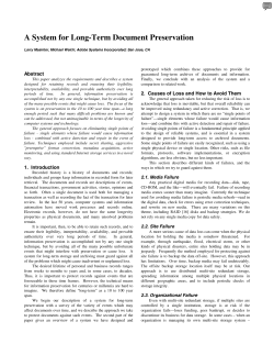 A System for Long-Term Document Preservation
