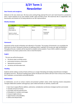 3/2Y Term 1 - Gordon East Public School