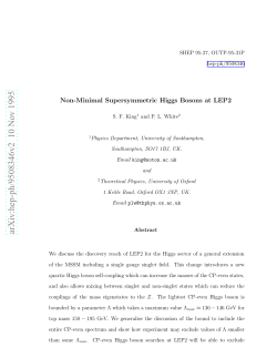 Non-Minimal Supersymmetric Higgs Bosons at LEP2